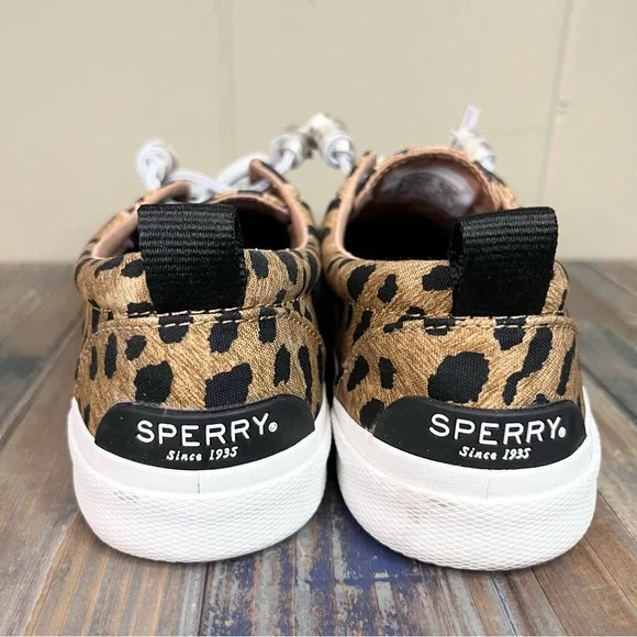SPERRY Women’s Pier Wave LTT Cheetah MLT Memory Foam Slip On Sneakers 6.5M - Picture 7 of 10